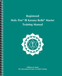 The image is of the mint ICRT Karuna Reiki manual.